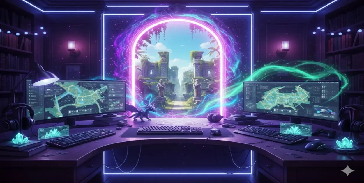 Star-filled night sky with geometric constellations above a Canadian landscape